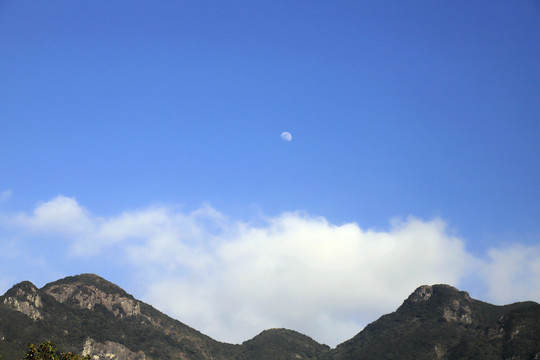 山峦山峰天空