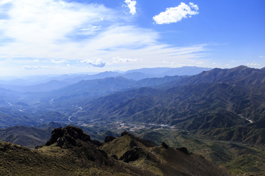 北京市门头沟灵山自然风景区风光