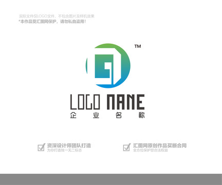 GD字母logo设计