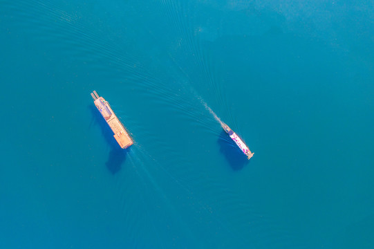 航拍湖南湘西酉水河