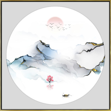 高端水墨山水装饰画