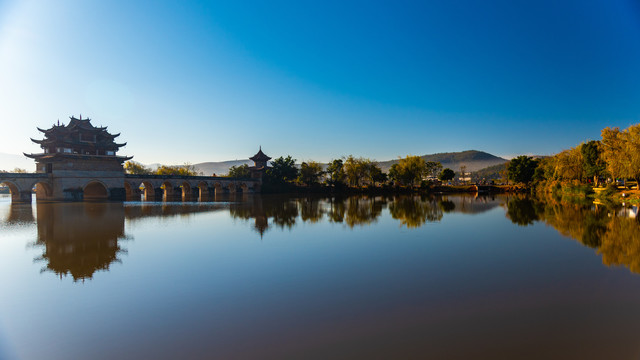 建水双龙古桥