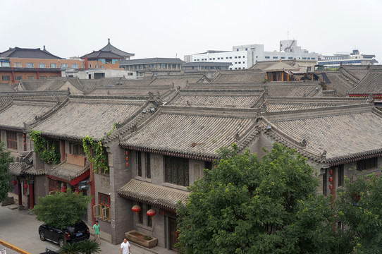 陕西西安中式建筑老街旅社