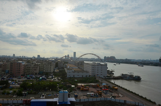 珠江边码头