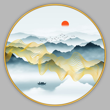 禅意山水画