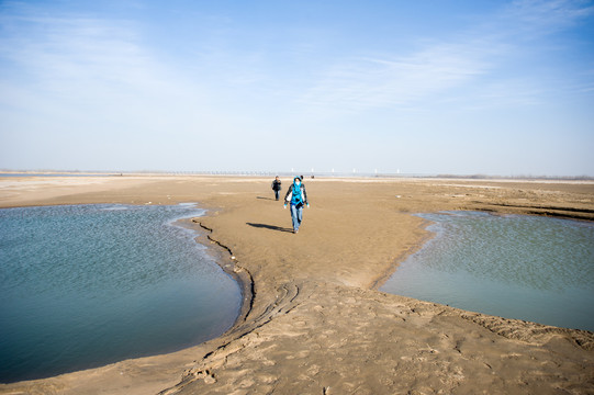 黄河滩地潟湖