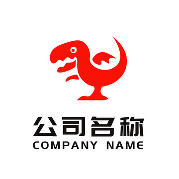 恐龙卡通logo