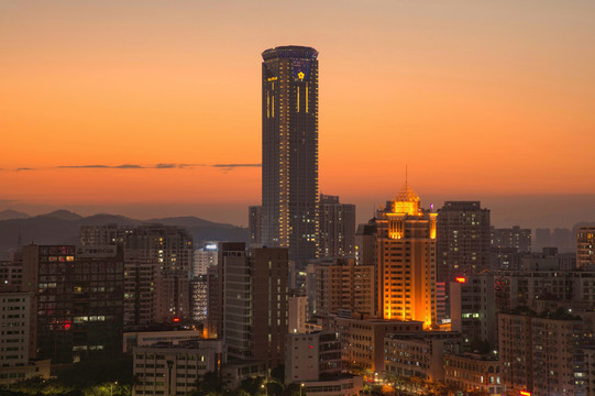 东莞虎门商业圈夜景风光