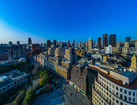 上海苏州河全景