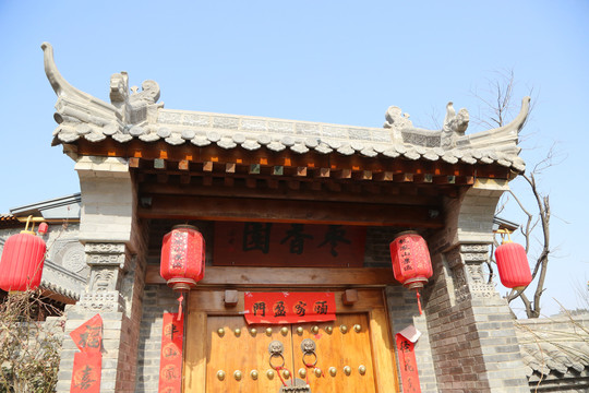 仿古建筑中式建筑门楼