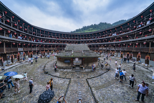 福建永定客家文化遗产土楼建筑群