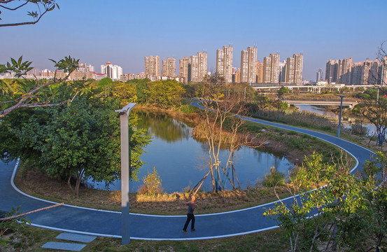 晋江南岸生态公园休闲步道