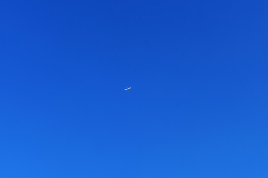 天空中飞行的飞机