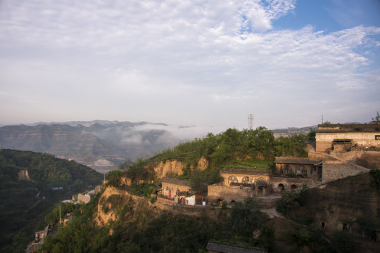 中国山西临县碛口古镇李家山民居