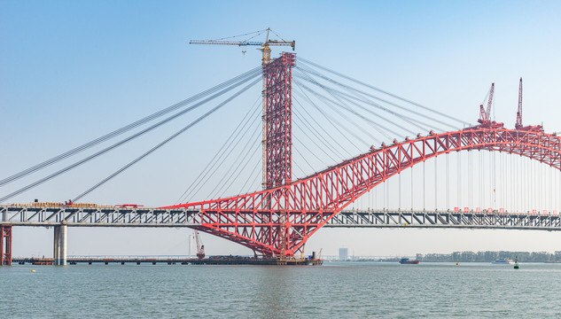 明珠湾大桥主桥墩