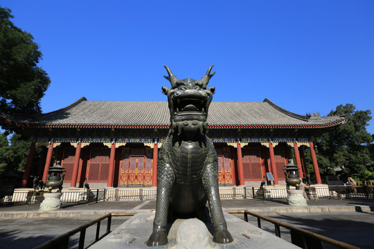 北京颐和园仁寿殿前麒麟