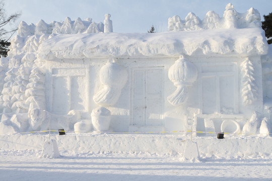 雪雕民俗