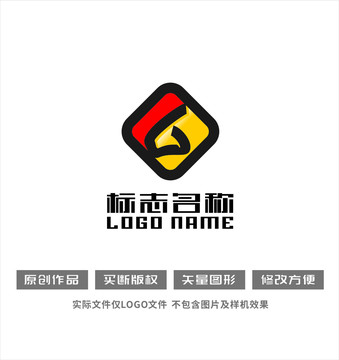 b字母标志马头logo