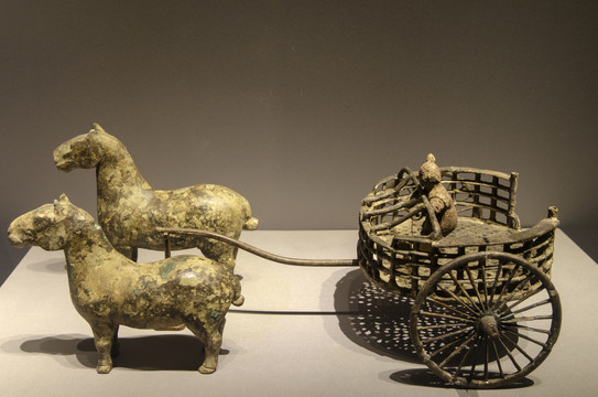 战国晚期青铜车马俑