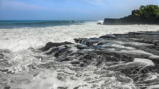 巴厘岛的海浪