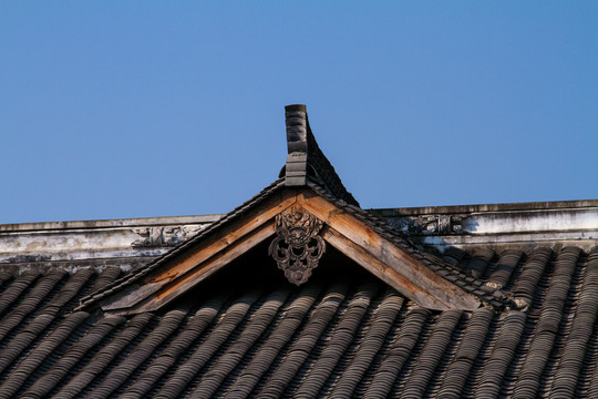 中式屋顶装饰