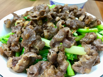 菜心炒牛肉