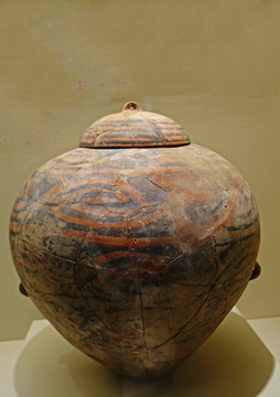 新石器时代彩陶盖瓮