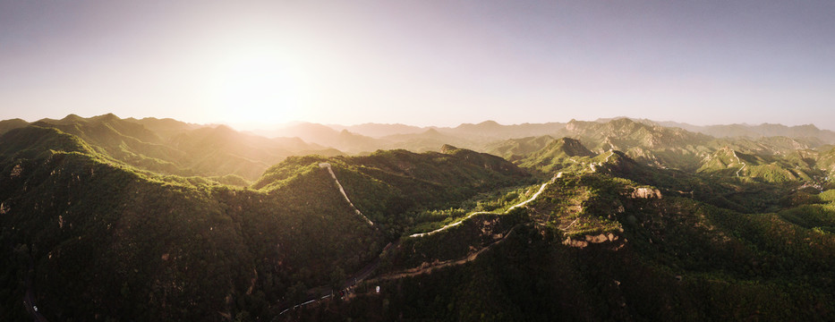 大庄科长城全景航拍