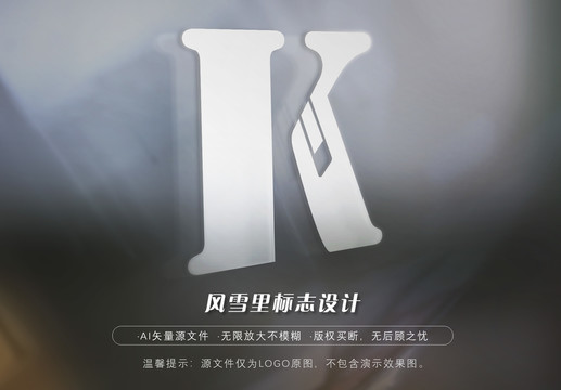 K标志女装LOGO女包商标