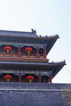中式楼台建筑局部