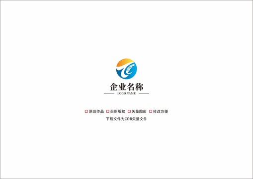 T和C字母设计