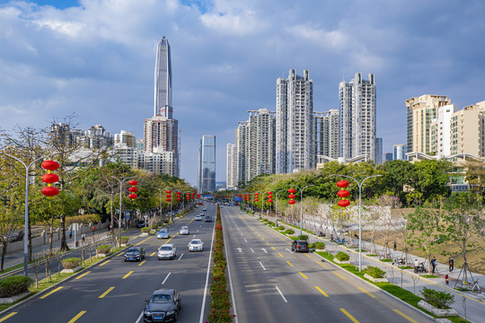 深圳福田区的建筑