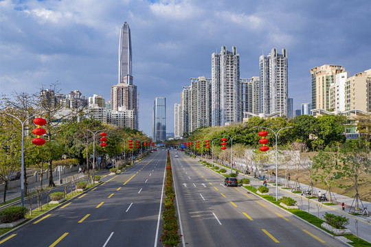 深圳福田区的建筑