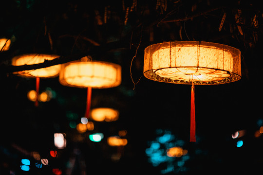 周庄夜灯