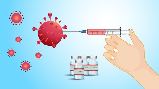 疫苗接种抗击新冠病毒手持注射器