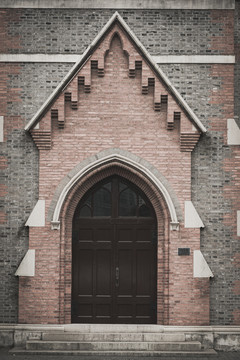 红砖教堂门