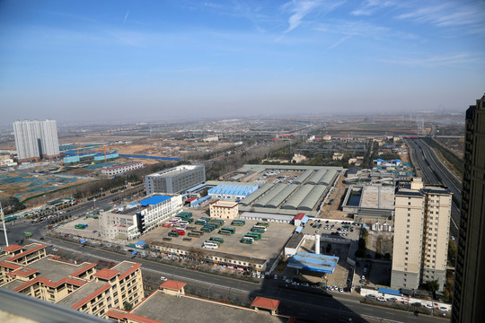 俯瞰城市风光