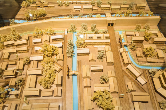 古代街景模型