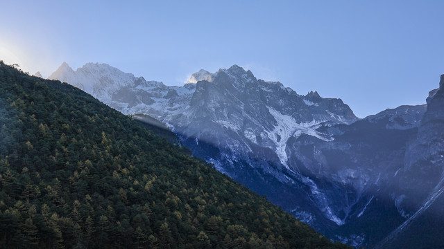 中国云南省丽江市玉龙雪山蓝月谷