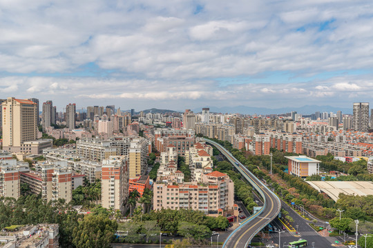 厦门BRT和城市建筑