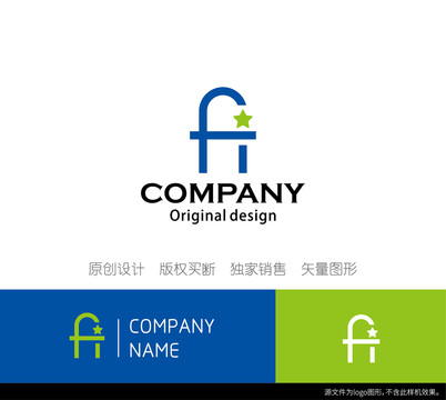 FA字母logo设计