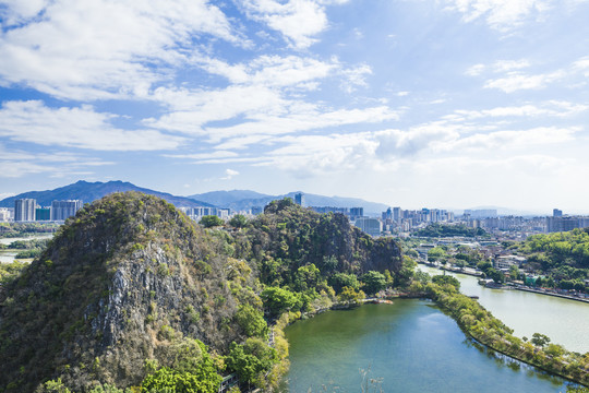 肇庆七星岩玉屏岩风光