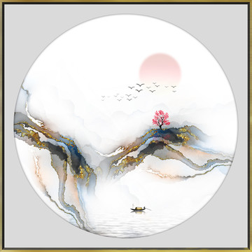 高端水墨山水装饰画