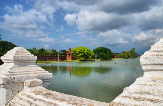 缅甸曼德勒皇宫护城河
