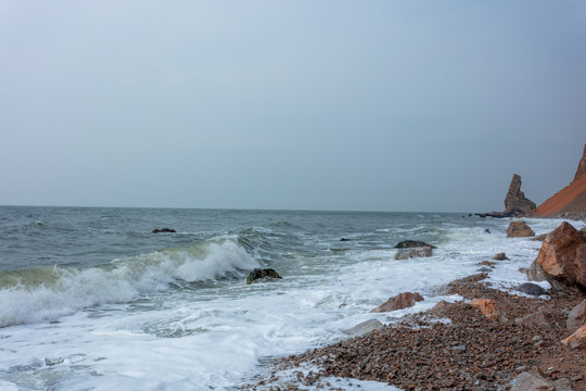 海浪礁石