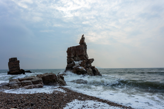 海浪礁石