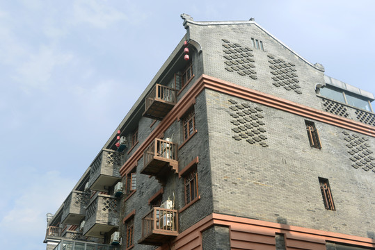 洛带古镇中国艺库中式窗台