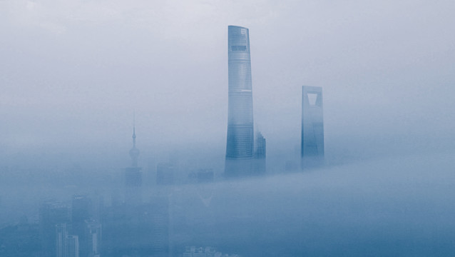 云中的上海中心大厦