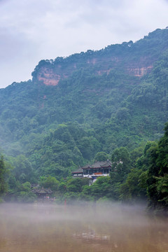 中国四川成都青城山月城湖