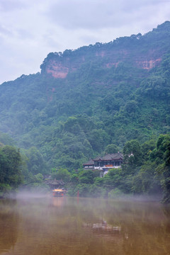 中国四川成都青城山月城湖